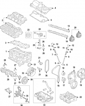 Вал балансировочный Volvo V90 17-21 T5 2.0T