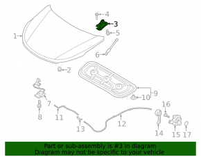 Петля капота правая Hyundai Santa FE 19-23