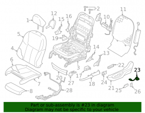 Кнопка управления поясничной подпорки Infiniti Q50 14-24