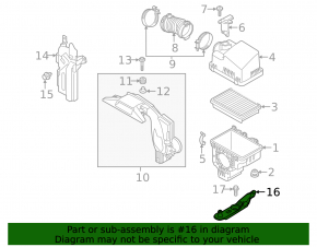 Кронштейн корпуса воздушного фильтра Mazda 3 19-26 2.5