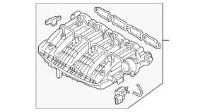 Колектор впускний Audi Q5 80A 18-20 2.0т
