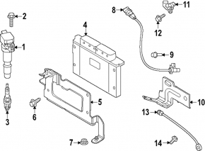 Блок ECU компьютер двигателя Hyundai Santa Fe 24-26 HEV