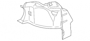 Обшивка арки правая Toyota Avalon черн 05-12