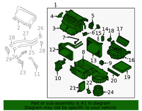 Печка в сборе Mitsubishi Outlander Sport ASX 10-17