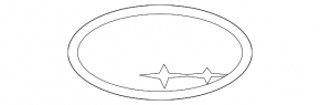 Эмблема SUBARU двери багажника Subaru Outback 10-14
