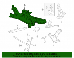 Подрамник передний Toyota Rav4 06-12