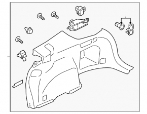 Обшивка арки правая Subaru Outback 20-23