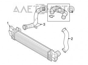 Интеркулер BMW X1 F48 16-19 B46