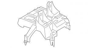 Кронштейн переднього лівого Body Control Module BCM Porsche Macan 15-26