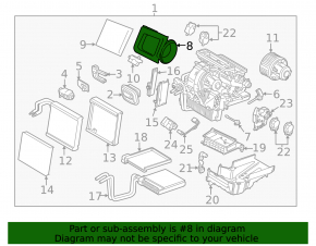 Корпус печки голый Ford Escape MK3 17-19 рест