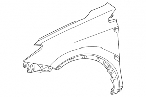 Крило переднє праве Toyota Rav4 13-18