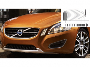 Решітка переднього бампера права Volvo S60 11-18