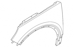 Крило переднє праве Volvo XC40 19-26