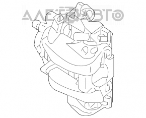Супорт у зборі задній правий Mercedes W164 ML W251 R