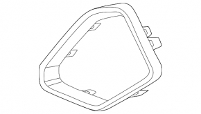 Молдинг переднього бампера правий BMW X6 G06 24-26