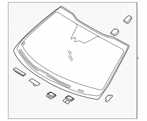 Лобове скло Kia Optima 16-18