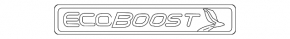 Эмблема надпись ECOBOOST крышки багажника Ford Fusion mk5 13-18