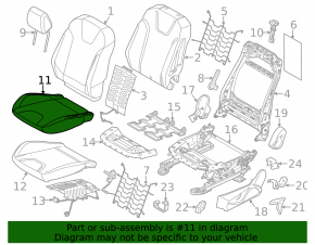 Водительское сидение Ford Focus mk3 11-14 дорест, без airbag, механич, ткань черн