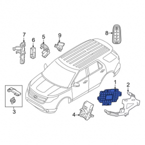 Блок предохранителей подторпедный Ford Fusion mk5 19-20