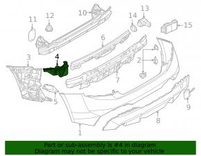 Крепление заднего бампера правое внутреннее BMW 2 G42 22-26