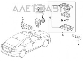 Ключ smart Honda Insight 19-22 5 кнопок, царапины, тычки, трещины