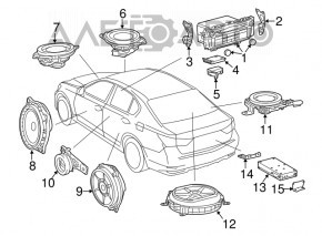 Динамик торпедный центральный Lexus RX350 RX450h 16-22