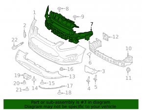 Рама переднего бампера Ford C-max MK2 13-18 usa