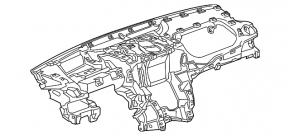 Торпедо передняя панель без AIRBAG Cadillac ATS 13-19