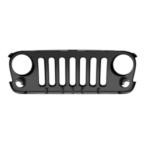 Решітка радіатора grill Jeep Wrangler 09-17 чорна
