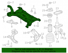 Подрамник передний Ford Focus mk3 11-18