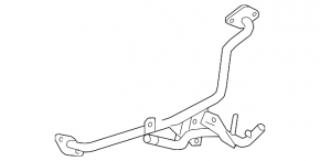 Трубка ЕГР длинная Lexus NX300h 15-21