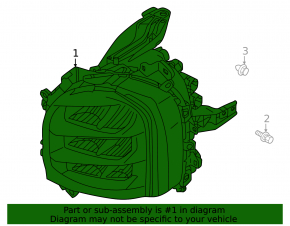 Фара передняя левая Mitsubishi Outlander 22-26 LED