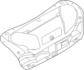Обшивка крышки багажника Infiniti G25 G35 G37 4d 06-15 черная
