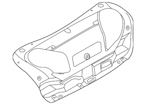 Обшивка крышки багажника Infiniti G25 G35 G37 4d 06-15 черная