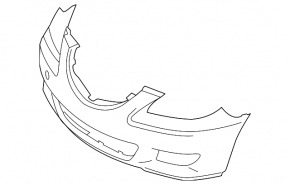 Бампер передний голый Mazda 3 07-09