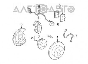 Шланг тормозной передний правый Lexus GS350 GS430 GS450h 06-11