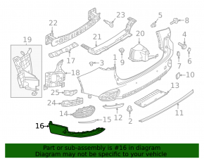 Накладка заднього бампера ліва Mazda CX-90 25-26