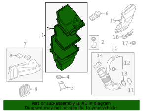 Корпус повітряного фільтра BMW X5 G05 24-26 3.0T