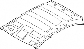 Обшивка потолка Infiniti G25 G35 G37 4d 06-15 без люка
