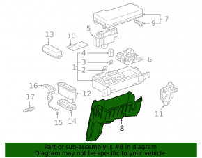 Корпус блока предохранителей подкапотного Lexus RX300 98-03