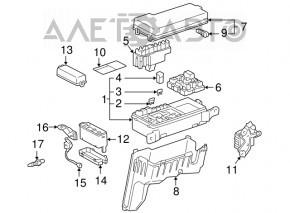 Корпус блока предохранителей подкапотного Lexus RX300 98-03