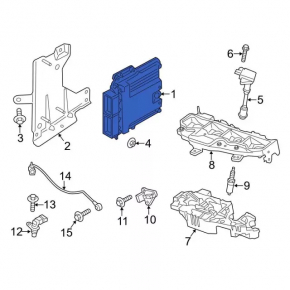 Блок ECU компьютер двигателя Ford Fusion mk5 13-17 2.0Т