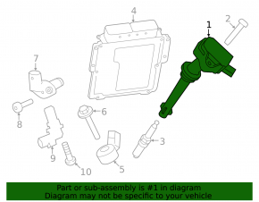Катушка зажигания Land Rover Range Rover 13-21 3.0, 5.0