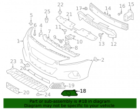 Обрамление ПТФ переднего бампера правое Nissan Altima 19-22