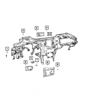 Подторпедная рама усиление Jeep Grand Cherokee WK2 14-22