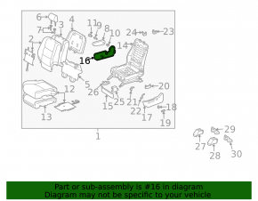 Накладка водительского сидения боковая правая Lexus RX300 RX330 RX350 RX400h 04-09 бежевая, царапины
