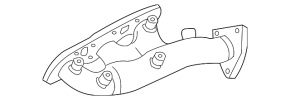 Колектор випускний лівий Infiniti G35 4d 06-09