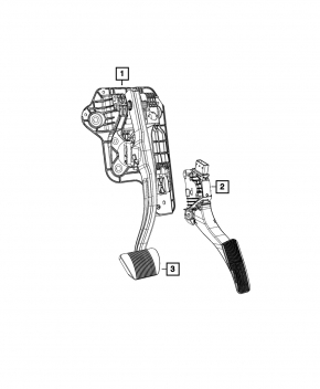 Педаль газа Chrysler Pacifica 17-26