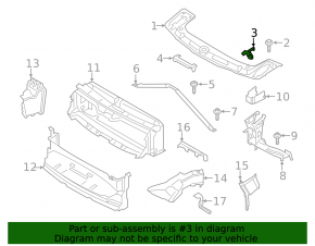 Крепление фары верхнее правое BMW 4 F32/33/36 14-20
