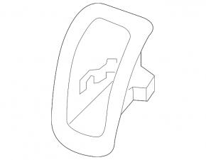 Накладка Isofix заднего ряда сидений Audi A5 F5 20-25 5D коричневая